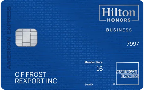 Hilton Honors Business card art